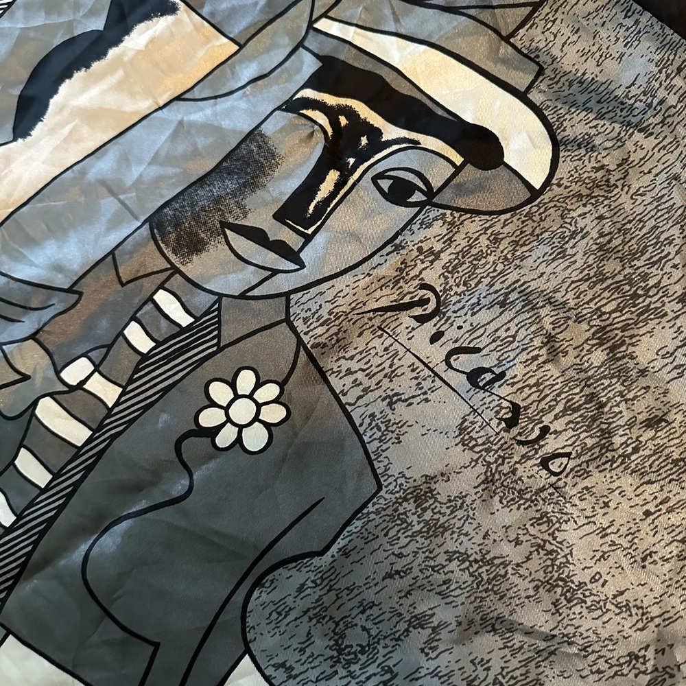 Silk Scarf with Picasso Design